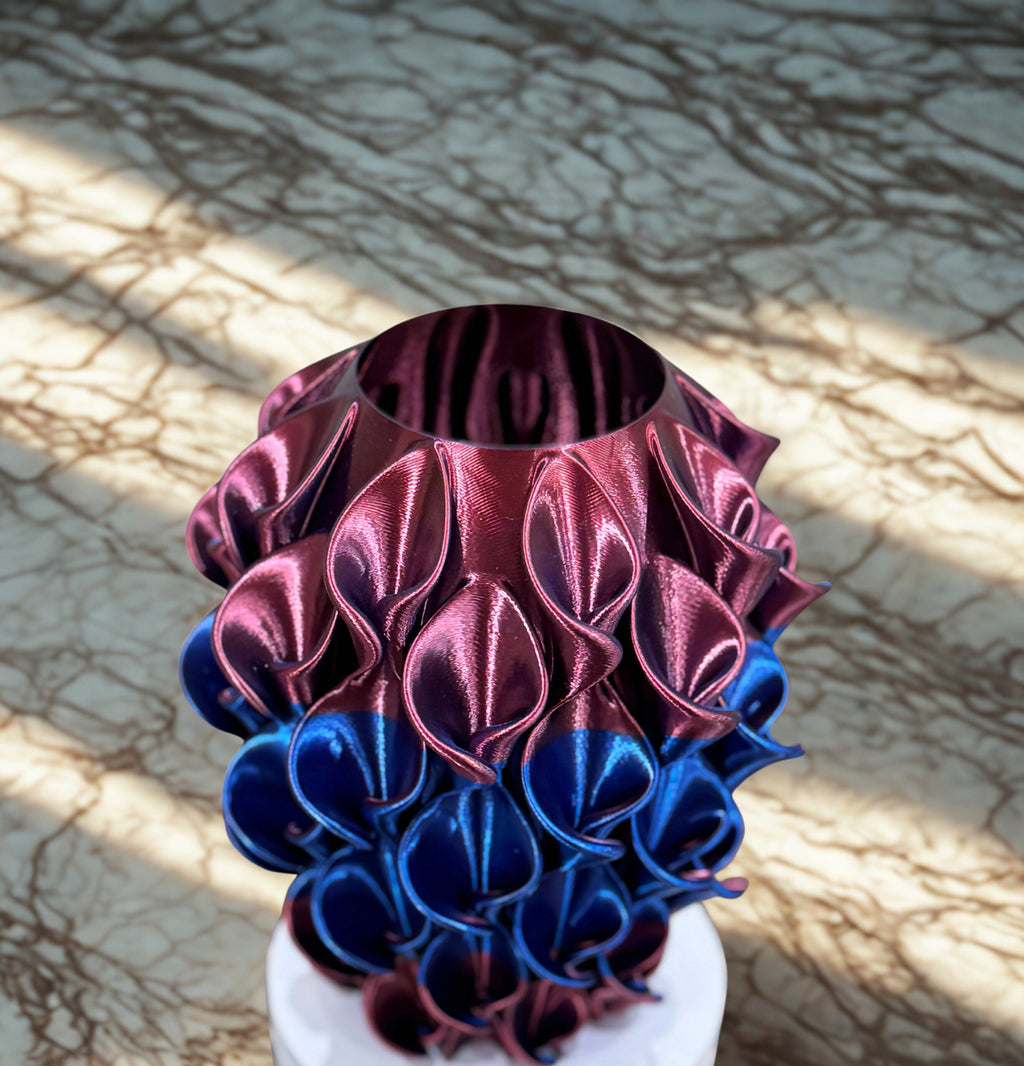 Vaso vortice di seta